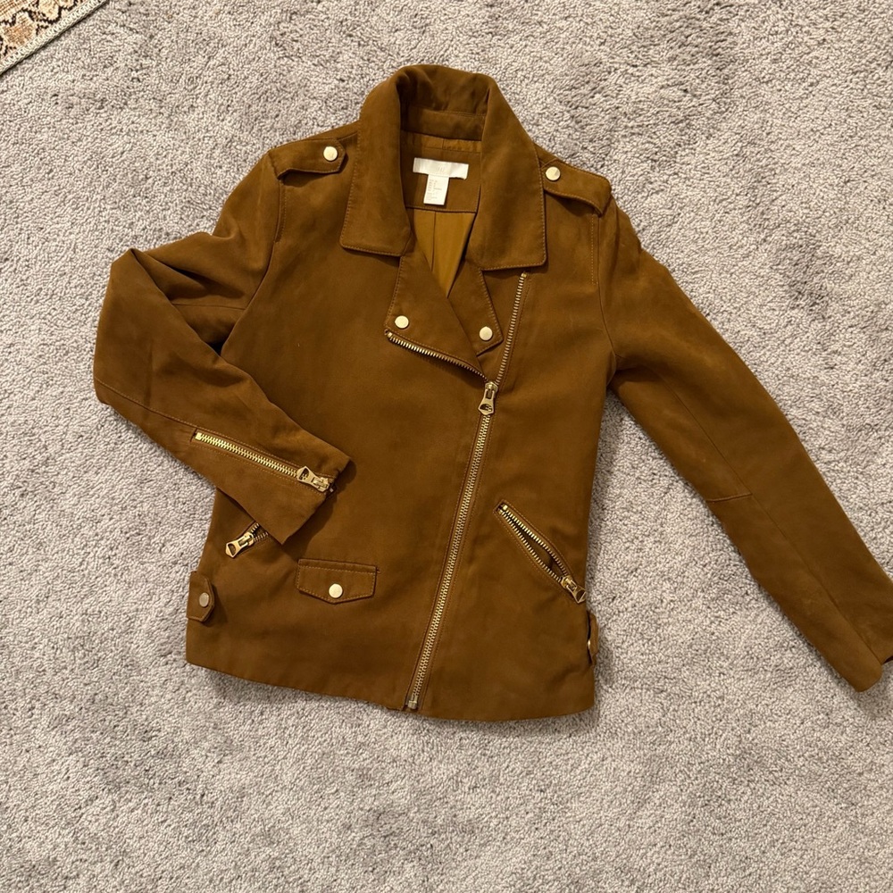 H&M Brown Faux Suede Women's Jacket